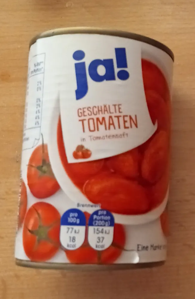 Tomaten geschälte