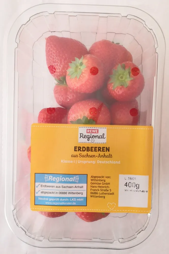 REWE Regional Erdbeeren aus Sachsen-Anhalt