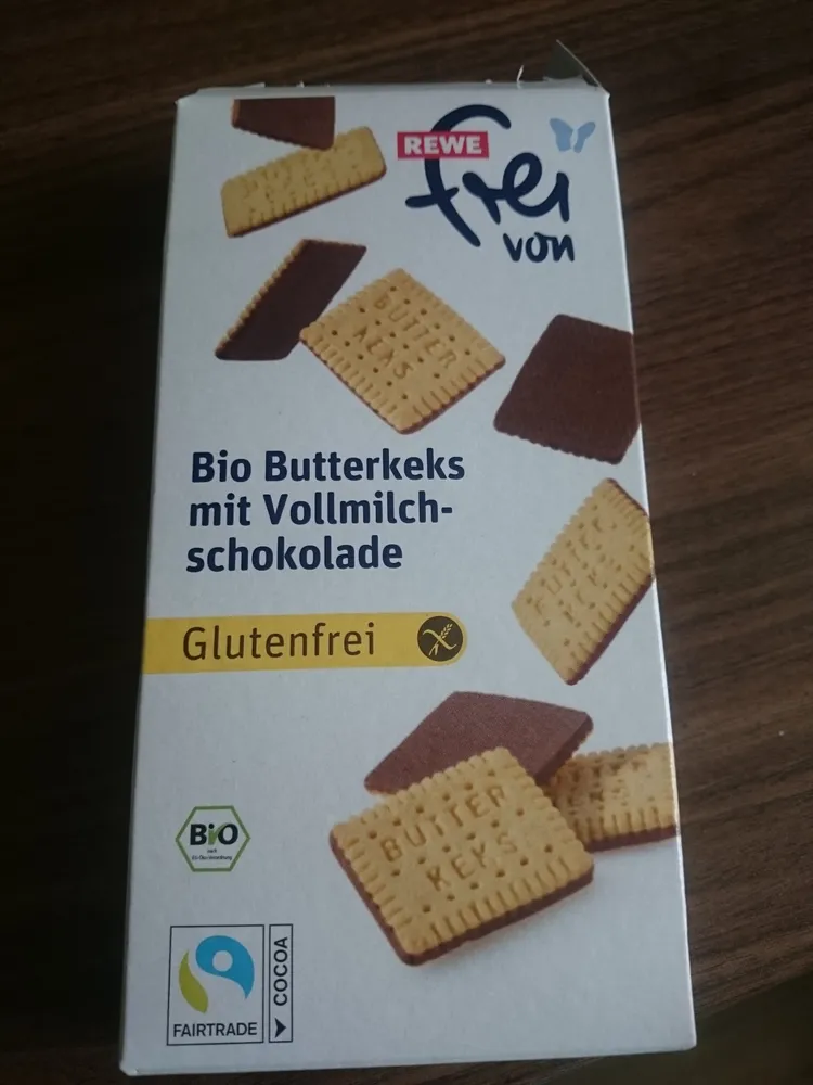 Bio Butterkeks mit Vollmilchschokolade