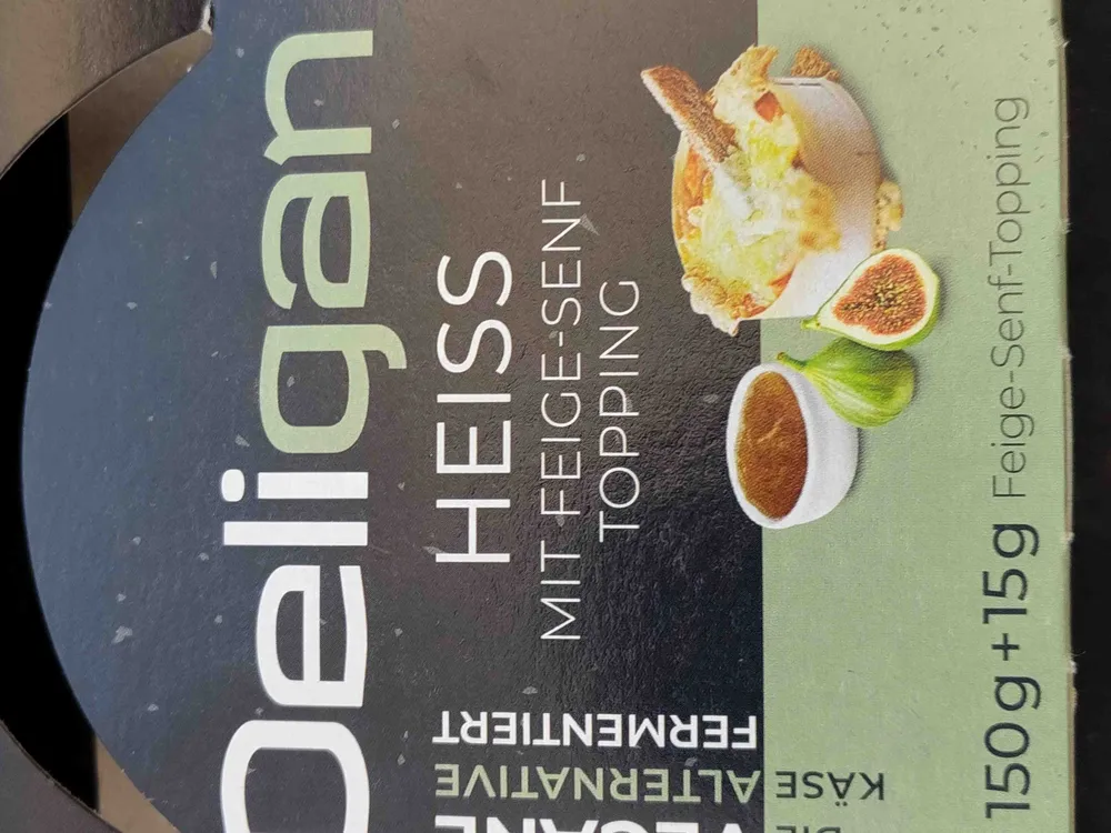 Veganer Ofenkäse mit Feige-Senf-Topping