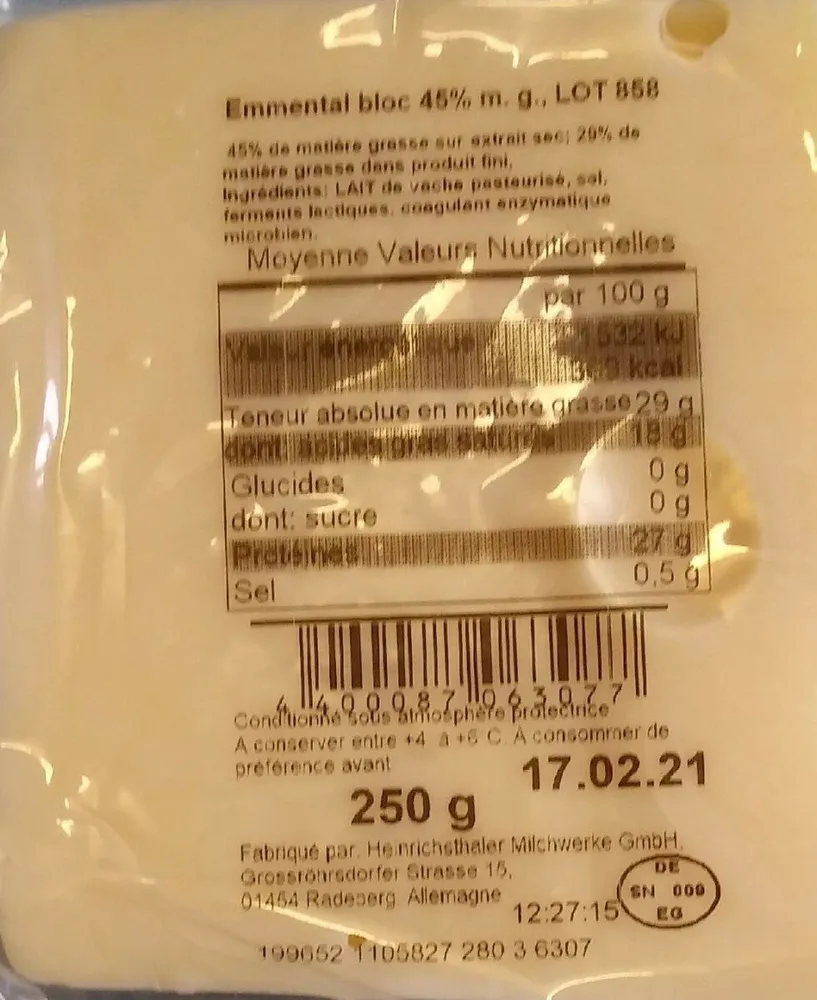 Emmental bloc