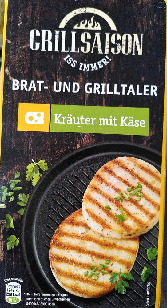 Brat- und Grilltaler Kräuter mit Käse