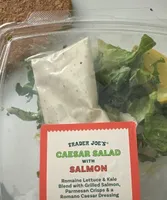 Tcaesar salad with salmon