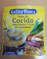 Sopa de cocido con fideos finos