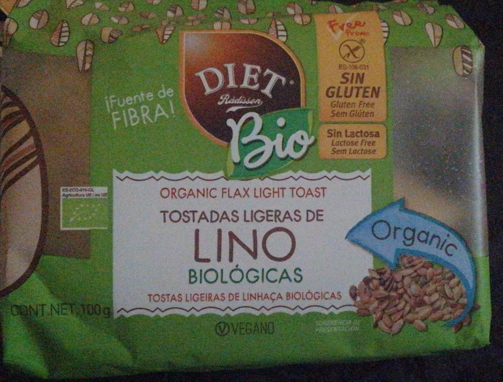 Tostadas ligeras de lino bio