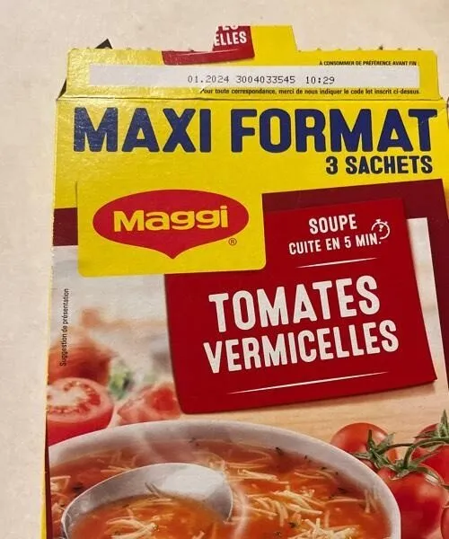 Soupe de tomates aux vermicelles