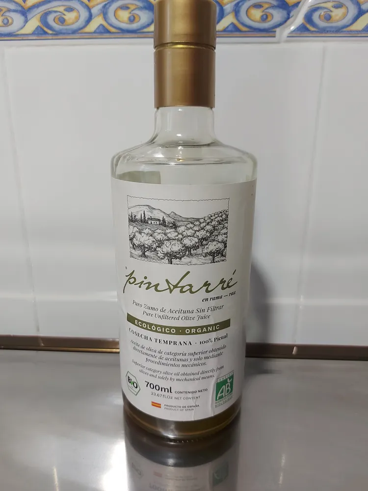 Puro Zumo de Aceituna Sin Filtrar