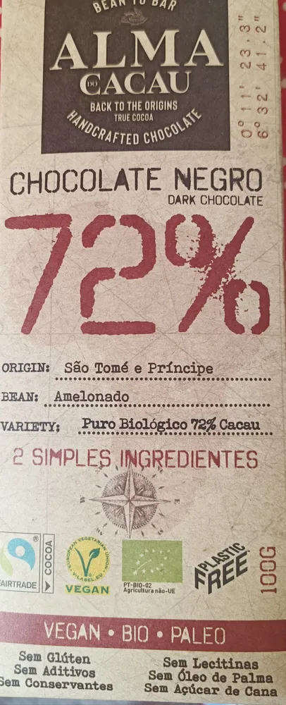 Alma Cacau 72%