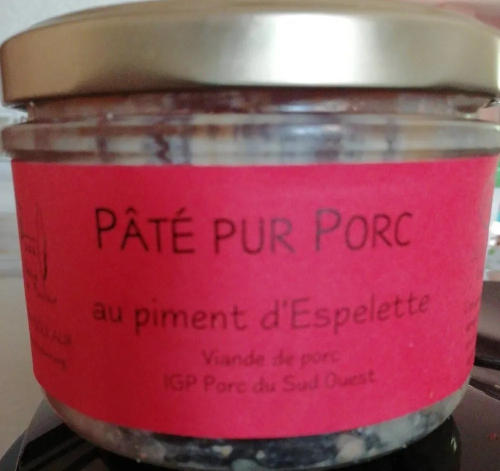 Pâté pur porc au Piment d'Espelette