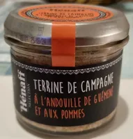 Terrine de campagne à l'andouillette de Guémené et aux pommes