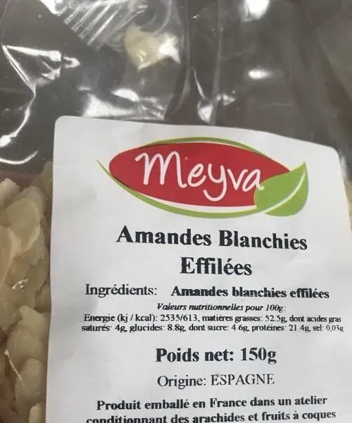 Amandes Blanchies effilées