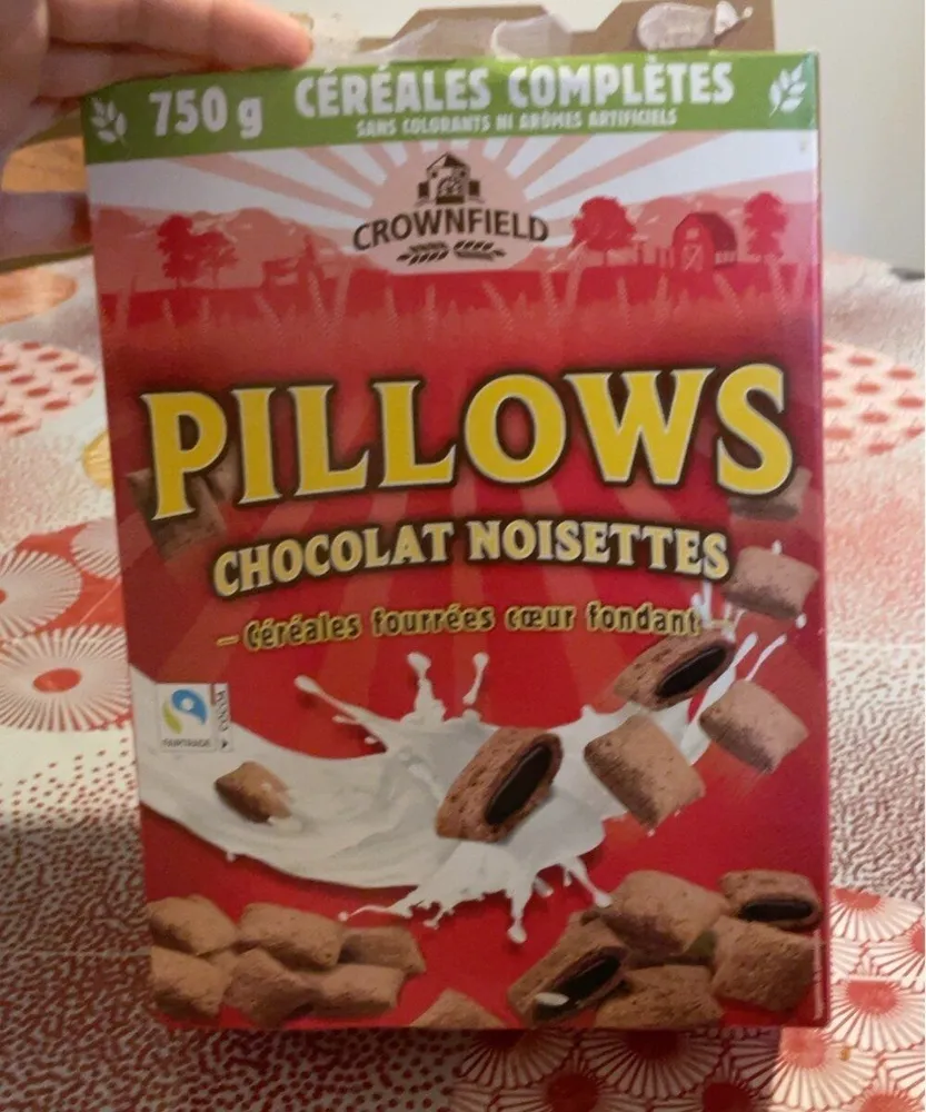 Pillows chocolat noisettes