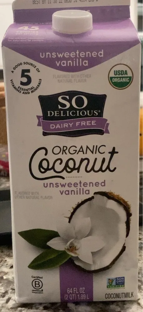 Organic Coconut Unsweetened Vanilla
