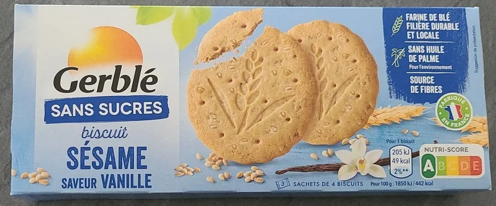 Biscuits sésame saveur vanille