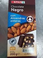 Chocolate negro con almendras enteras