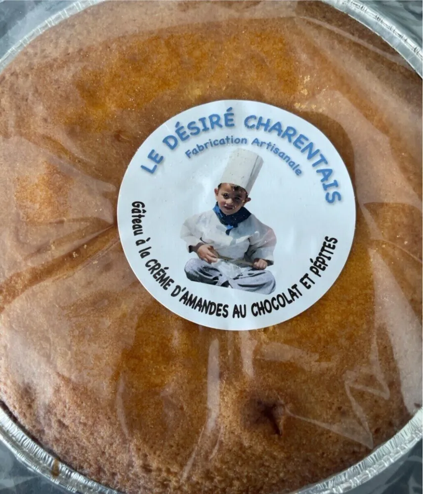 Gateau à la creme d’amandes au chocolat et pépites