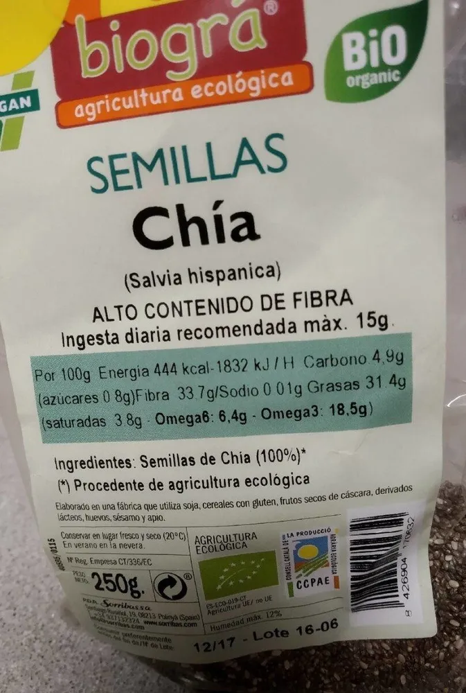 Semillas de chia