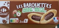 Les barquettes chocolat noisettes