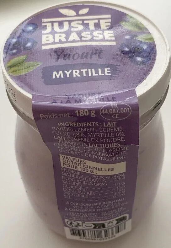 Yaourt myrtille