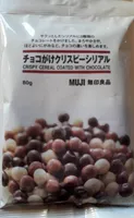 Crispy cereal coated with chocolate