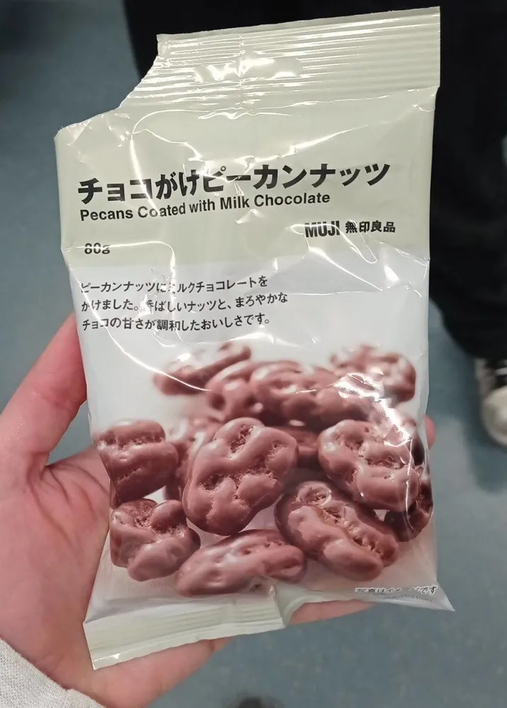 Pecans Coated with Milk Chocolate