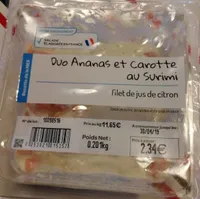 Duo Ananas et Carotte au Surimi