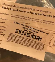 Filets de saumon marines au poivre et paprika