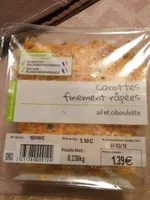 Carottes finement râpées