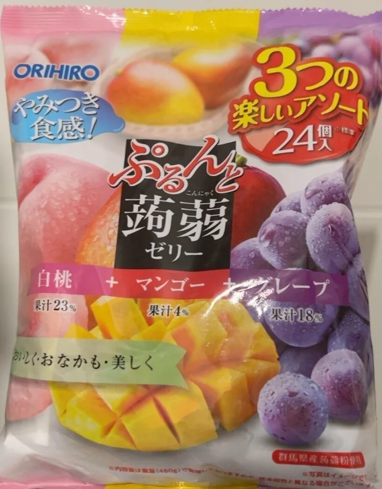 Orihiro Konjac Jelly Peach & Mango Grape