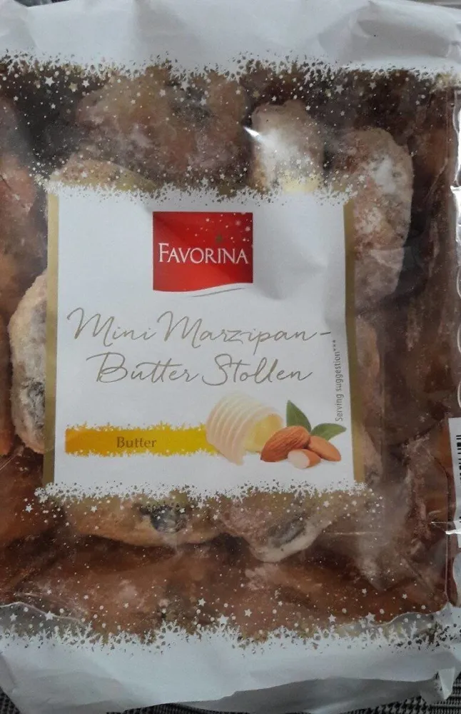 Mini marzipan butter stollen