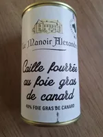 Caille fourrée au foie gras de canard