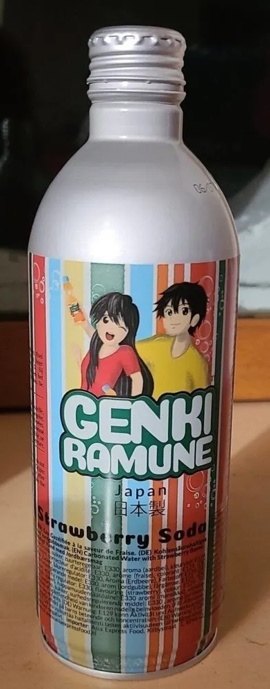 GENKI RAMUNE Strawberry Soda
