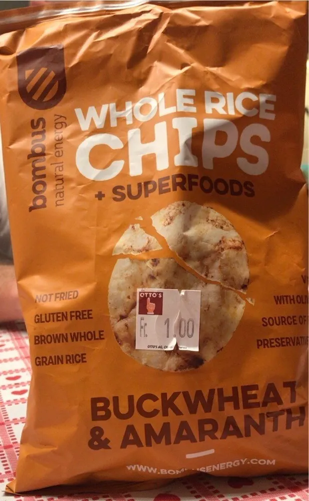 Whole rice chips
