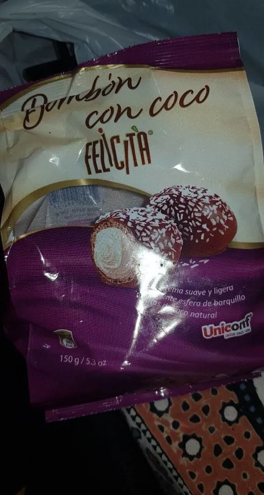 Bombón de coco felicita