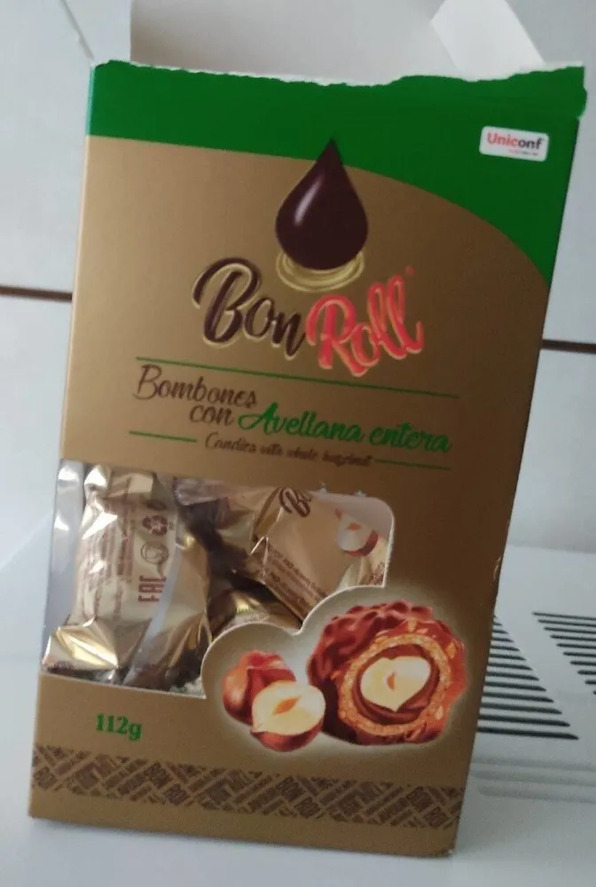 Bombones con avellana entera