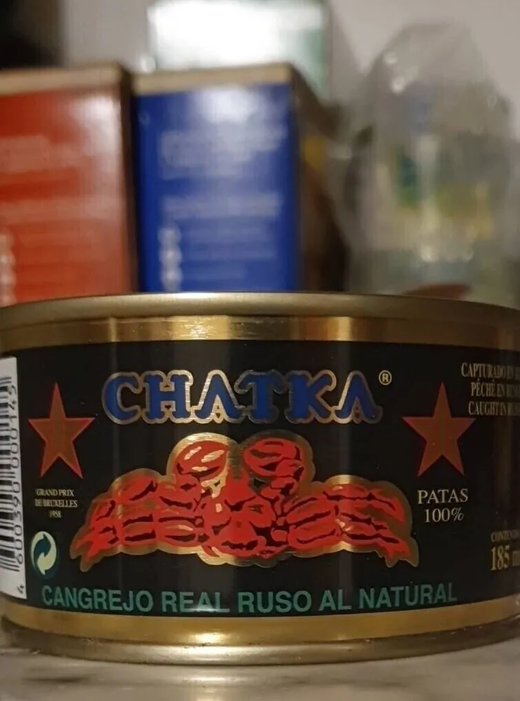 Cangrejo real ruso al natural
