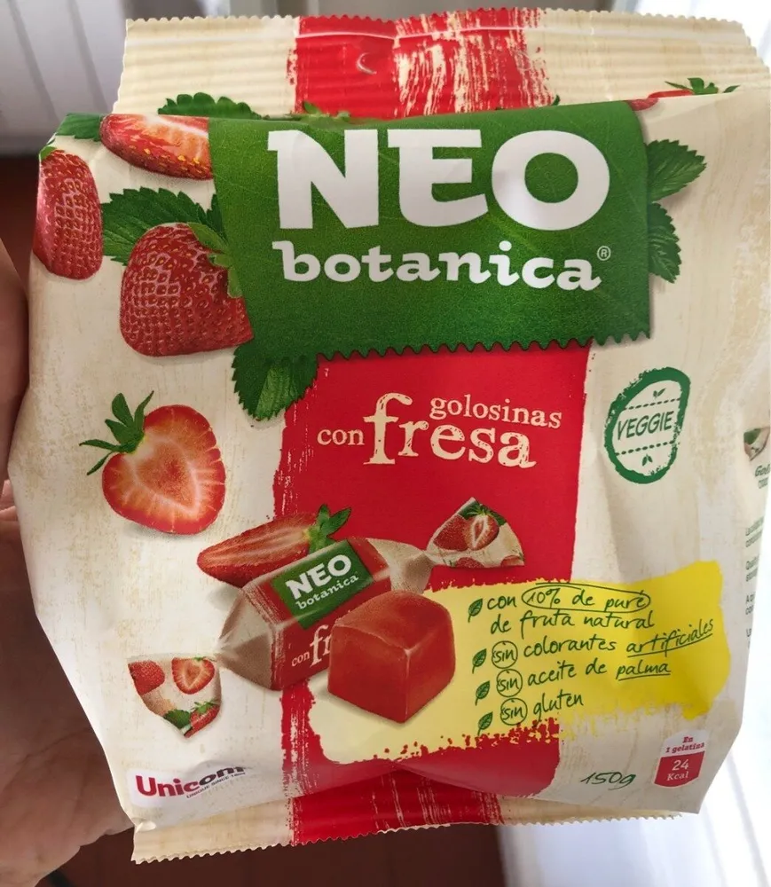 Golosinas con fresa