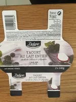 Yaourt au lait entier sur lit de Mûres & Myrtilles