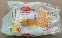 Gaufres fourrées saveur Vanille