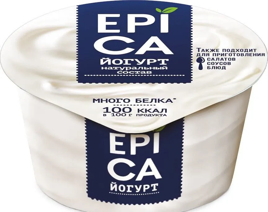 Epica йогурт натуральный состав без сахара