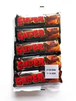 Батончик Super с нугой и карамелью, покрытый карамелью