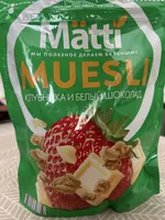 MUESLI КЛУБНИКА И БЕЛЫЙ ШОКОЛАД