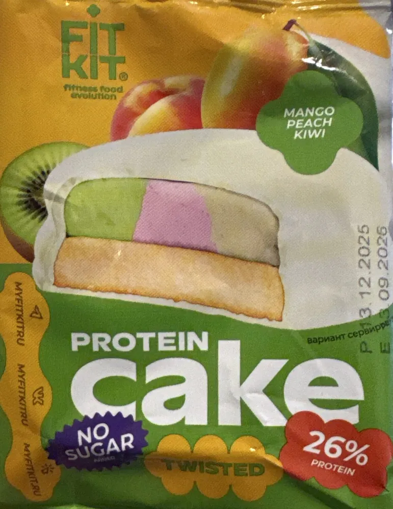 Protein Cake, Twisted, Mango Peach Kiwi