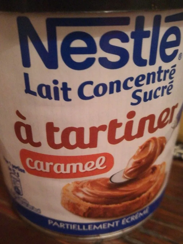 Lait concentré sucré à tartiner caramel