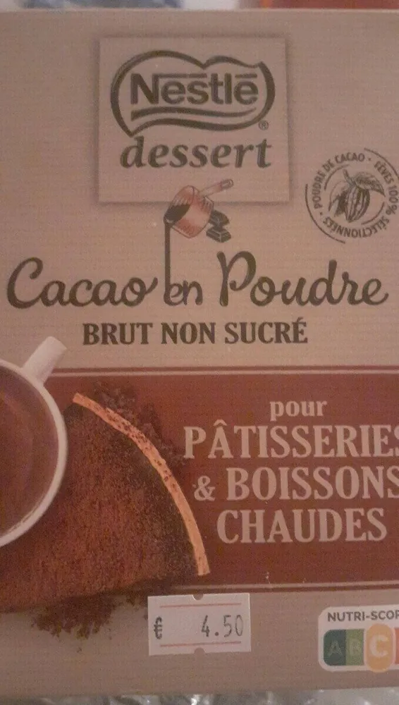 Cacao en poudre brut non sucré