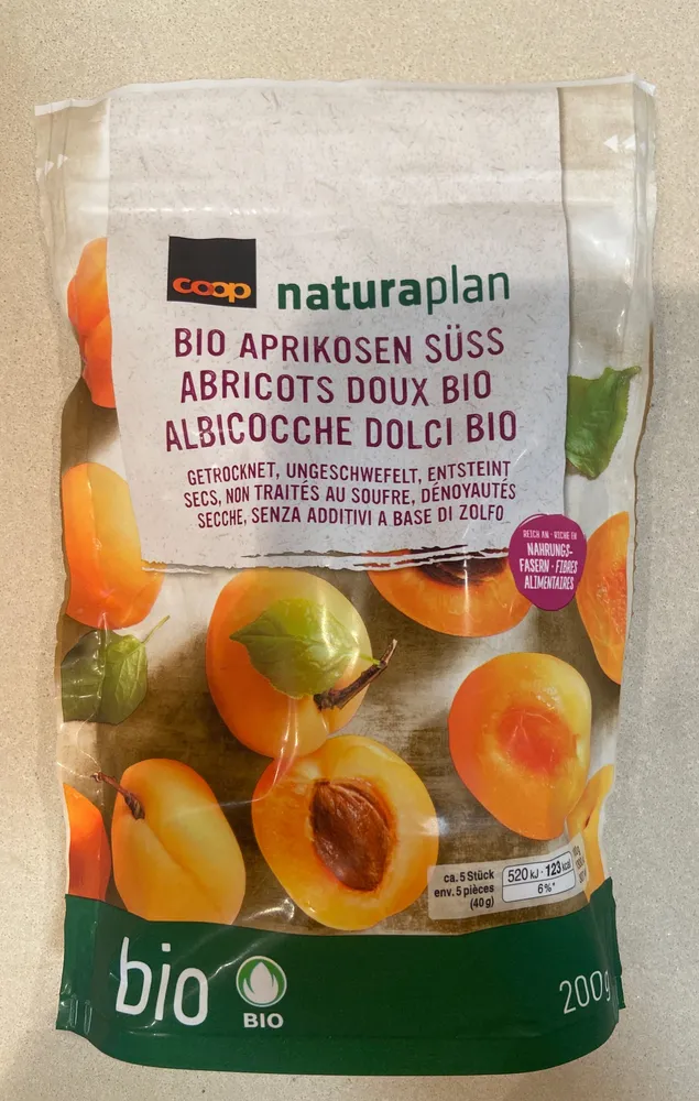 BIO APRIKOSEN SÜSS
ABRICOTS DOUX BIO
ALBICOCCHE DOLCI BIO