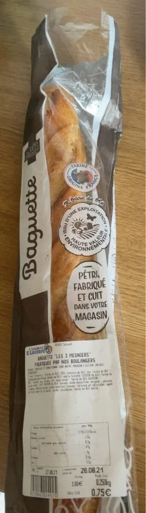 Baguette 3 meuniers