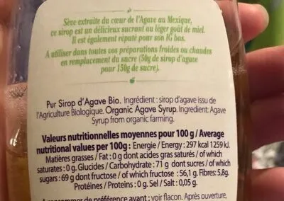 Sirop d'agave bio