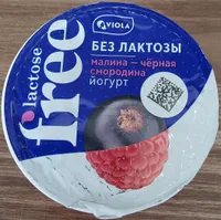 Йогурт малина — чёрная смородина без лактозы