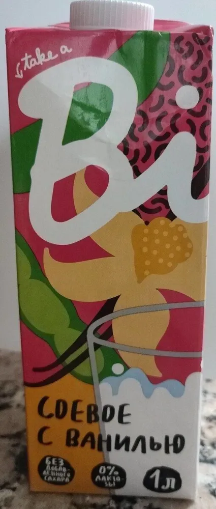 Leche de soja con vainilla bite